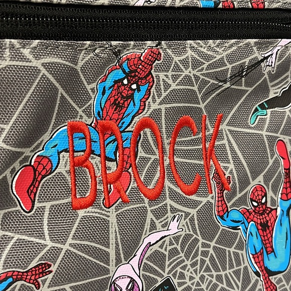 Pottery Barn Kids Mackenzie Spider-man Backpack Lunch Box - Picture 2 of 4